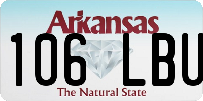 AR license plate 106LBU