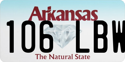 AR license plate 106LBW