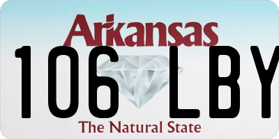 AR license plate 106LBY
