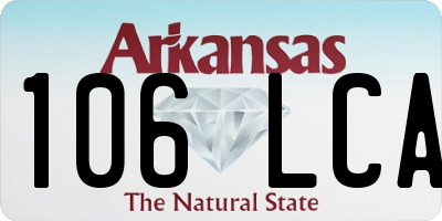 AR license plate 106LCA