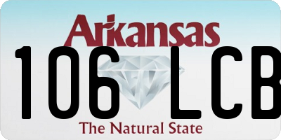 AR license plate 106LCB