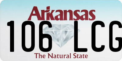 AR license plate 106LCG