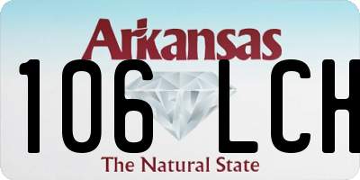 AR license plate 106LCH
