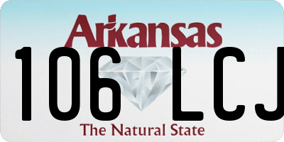 AR license plate 106LCJ