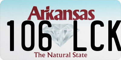 AR license plate 106LCK