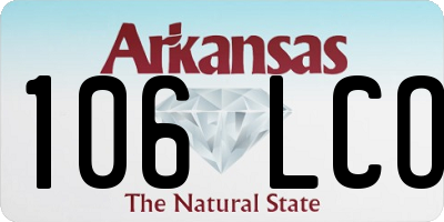 AR license plate 106LCO