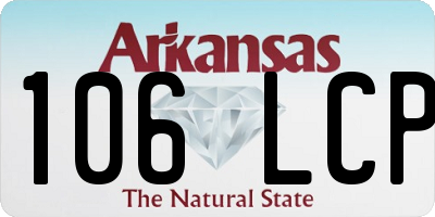 AR license plate 106LCP