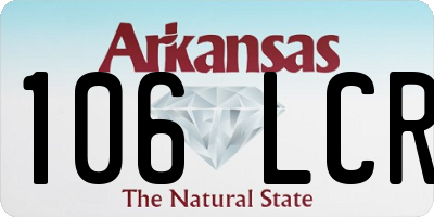 AR license plate 106LCR