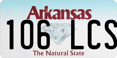 AR license plate 106LCS