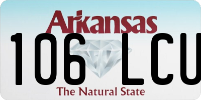 AR license plate 106LCU