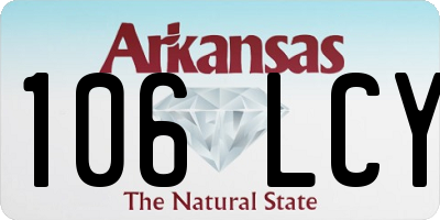 AR license plate 106LCY