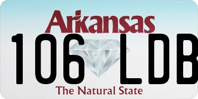 AR license plate 106LDB