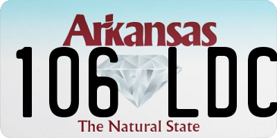 AR license plate 106LDC