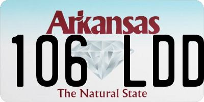AR license plate 106LDD