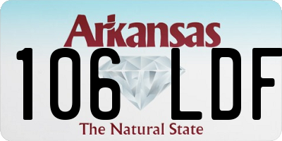 AR license plate 106LDF