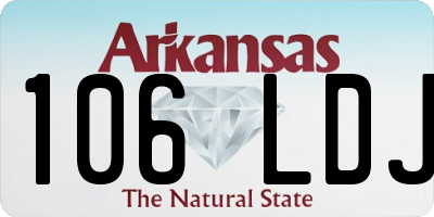 AR license plate 106LDJ