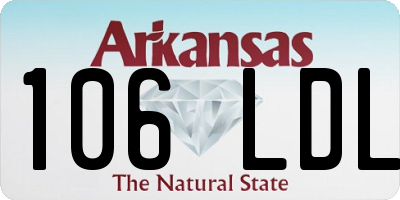 AR license plate 106LDL