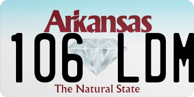 AR license plate 106LDM