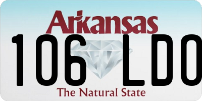 AR license plate 106LDO