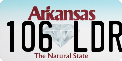 AR license plate 106LDR