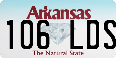 AR license plate 106LDS