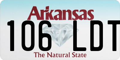 AR license plate 106LDT