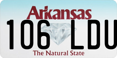 AR license plate 106LDU