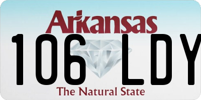 AR license plate 106LDY