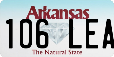 AR license plate 106LEA
