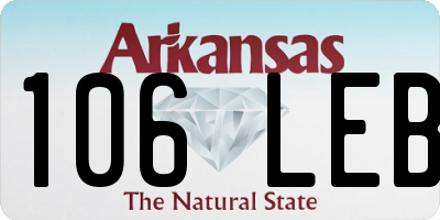 AR license plate 106LEB