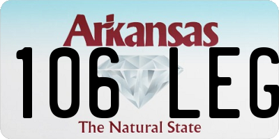 AR license plate 106LEG