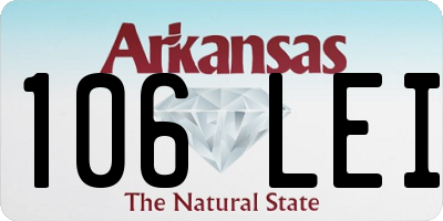 AR license plate 106LEI