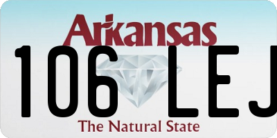 AR license plate 106LEJ