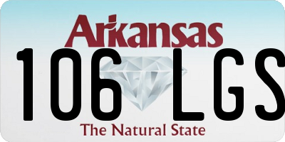AR license plate 106LGS
