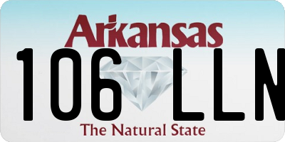 AR license plate 106LLN