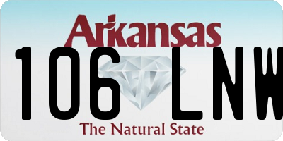 AR license plate 106LNW