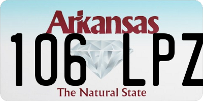 AR license plate 106LPZ