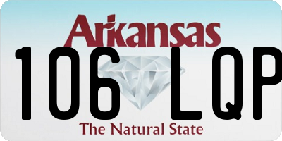 AR license plate 106LQP