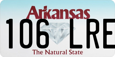AR license plate 106LRE