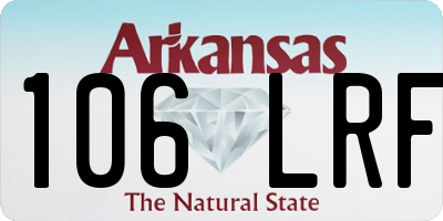 AR license plate 106LRF