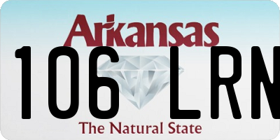 AR license plate 106LRN