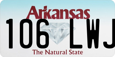AR license plate 106LWJ
