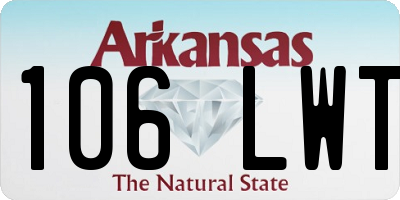 AR license plate 106LWT