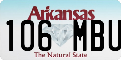 AR license plate 106MBU