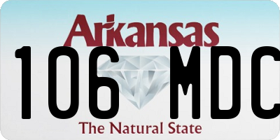 AR license plate 106MDC
