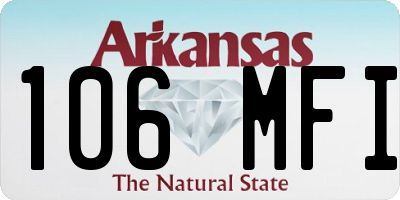 AR license plate 106MFI