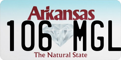 AR license plate 106MGL