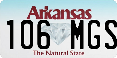 AR license plate 106MGS