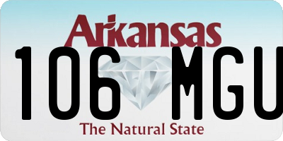 AR license plate 106MGU