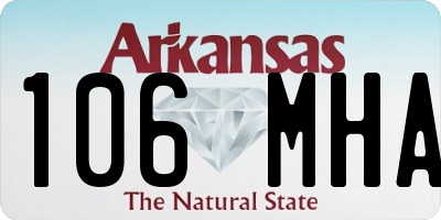AR license plate 106MHA